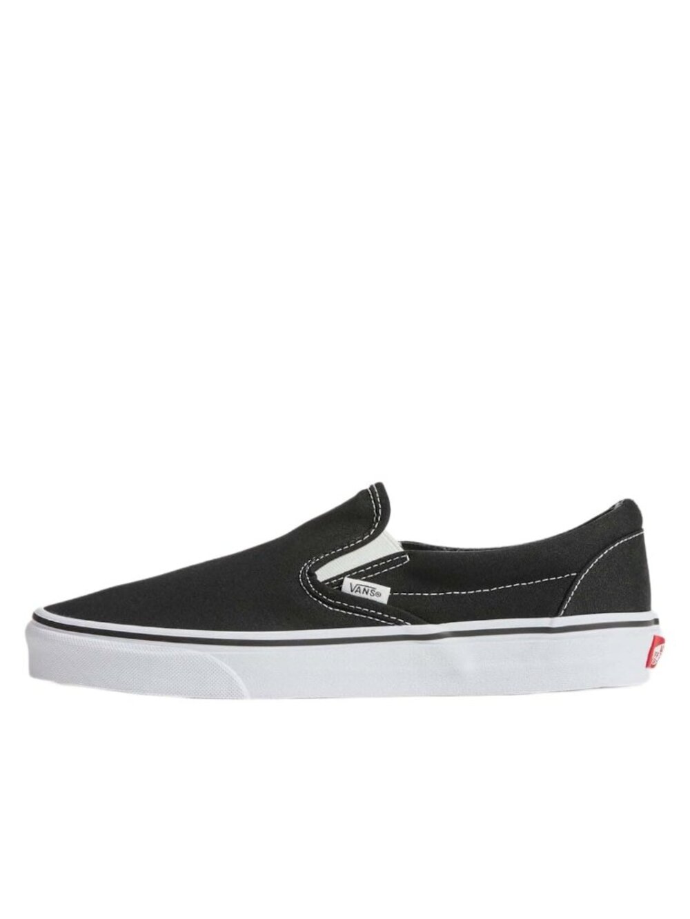 Vans Unisex-Adult Classic Slip On Sneakers, Black/White